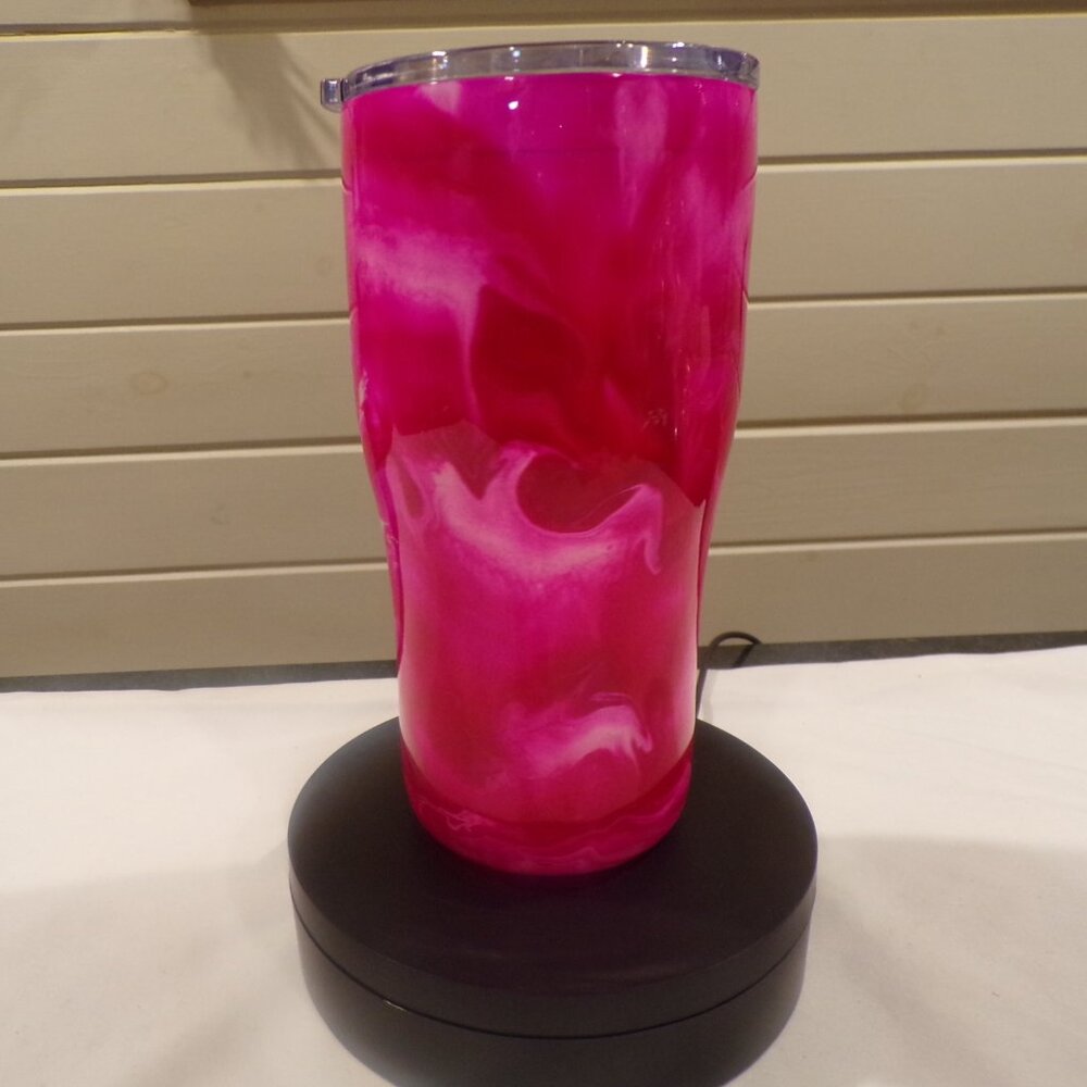 Pretty in Pink Drink Tumbler, SS Double Wall Insulated, Gift for She Her